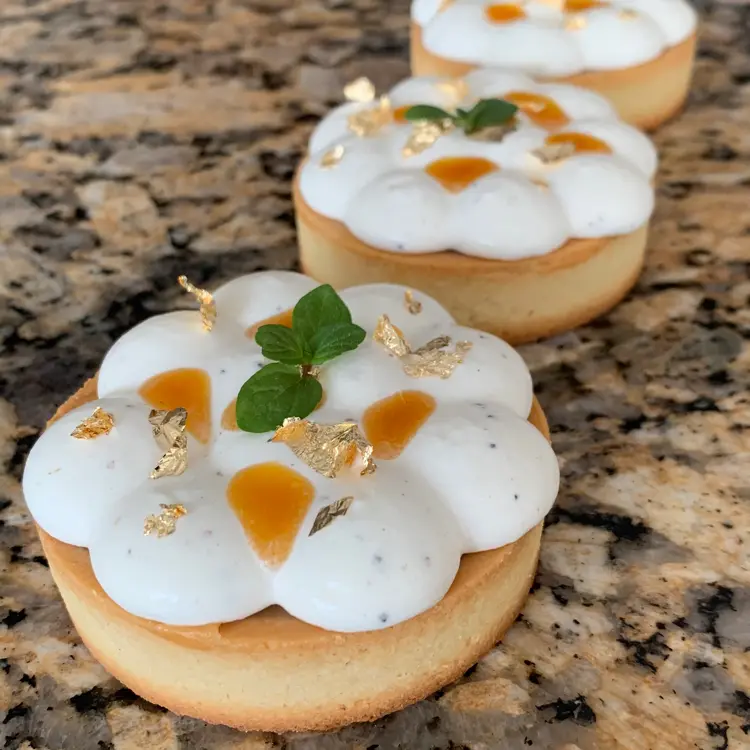 creation thumb for Passion fruit and caramel tart
