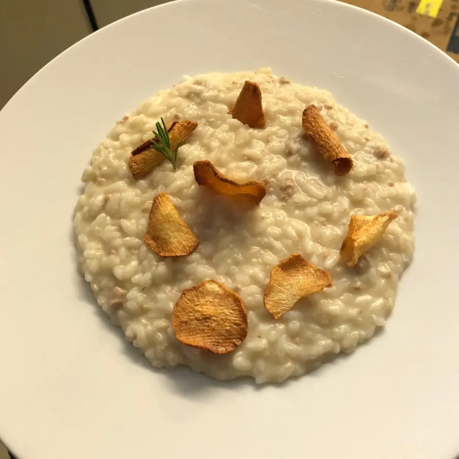 creation thumb for Risotto salsiccia e topinambur 😋