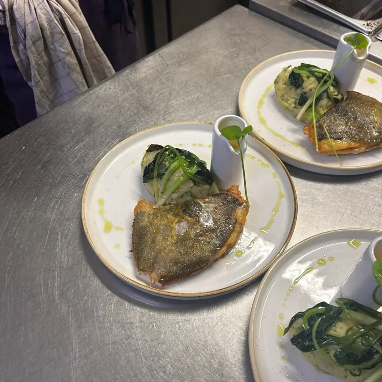 creation thumb for John Dory fillet with mashed potato quenelle