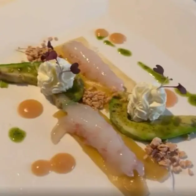 creation thumb for Sweet & Sour Scampi, Bisque Sheet, Basil Avocado