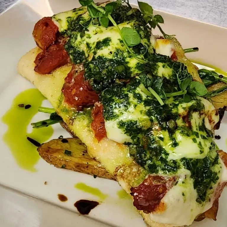 creation thumb for Rainbow trout alla caprese