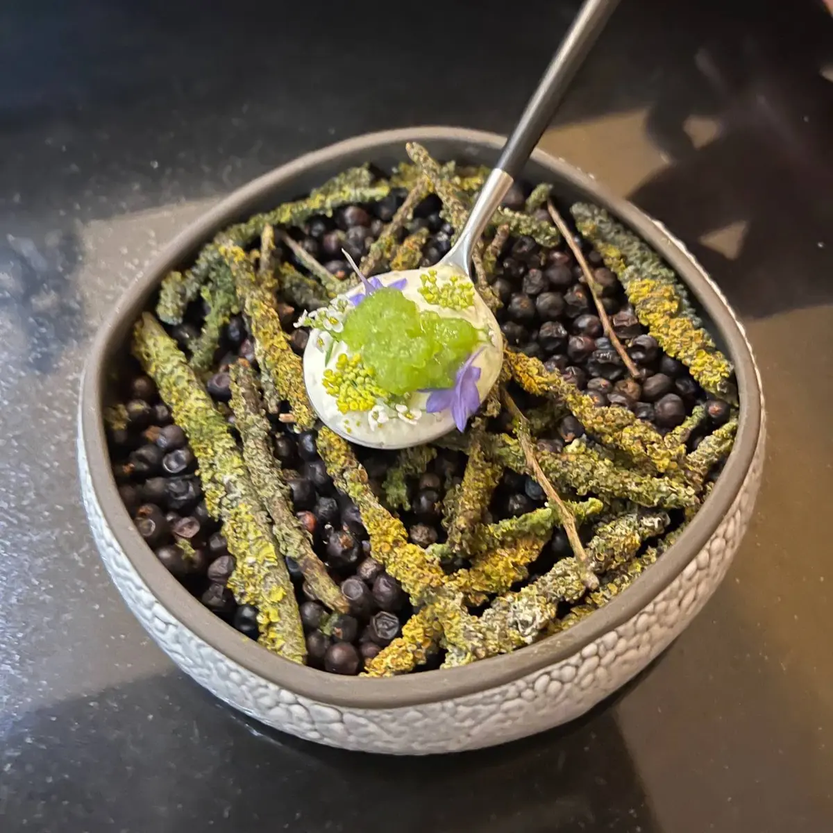 creation thumb for Grüner Apfel und Erbsen Granita