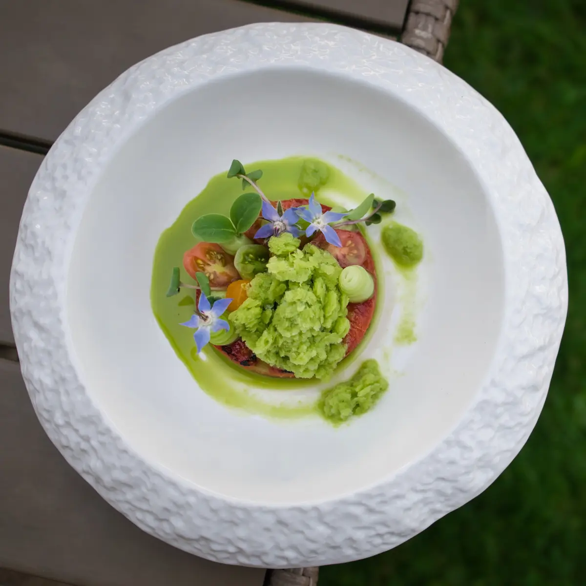 creation thumb for BBQ-watermelon |  iced green gazpacho (hot & cold)
