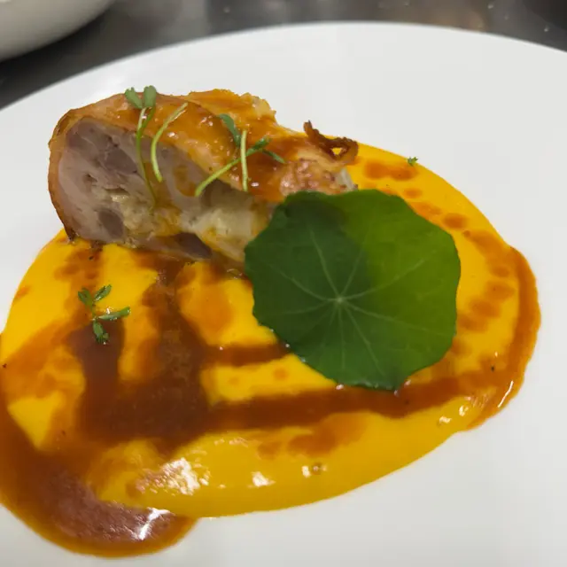 creation thumb for Rabbit with Bacon on Carrot Cream