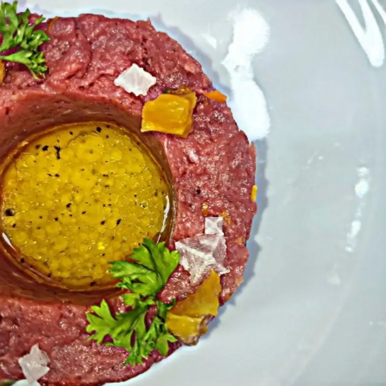 creation thumb for Beef tartare with orange juice