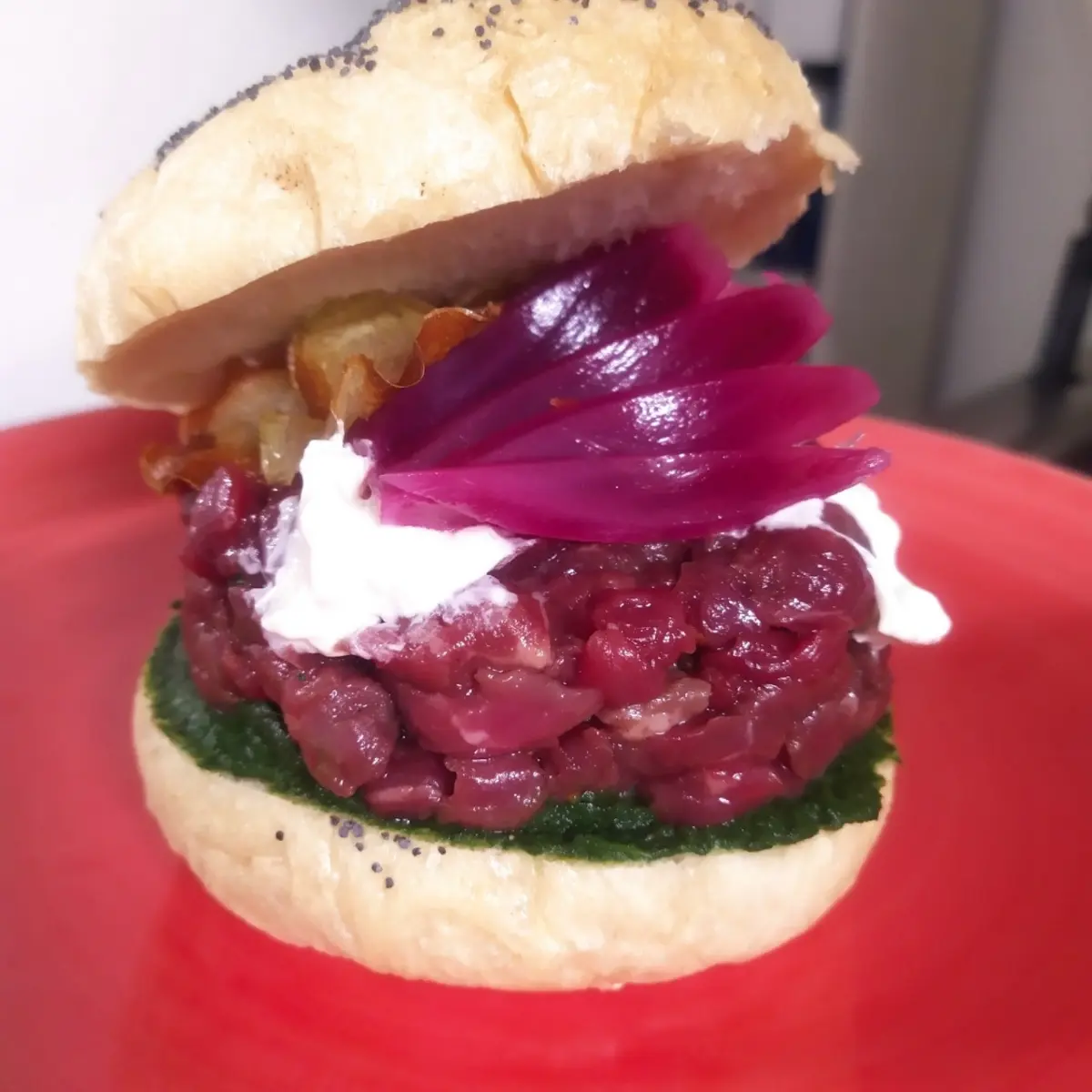 creation thumb for Raw beef hamburger tartare