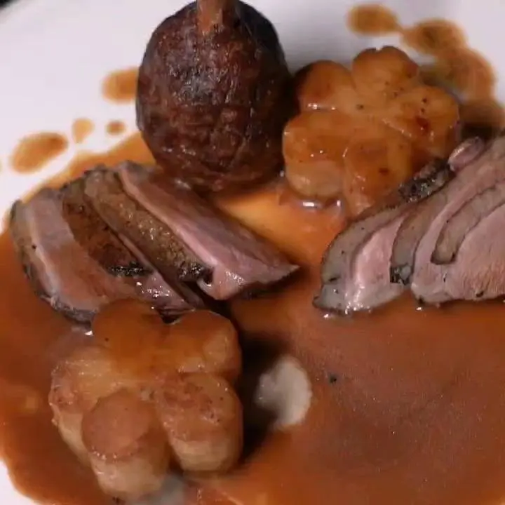creation thumb for Duck leg lollipop with duck breast and fondant potatoes