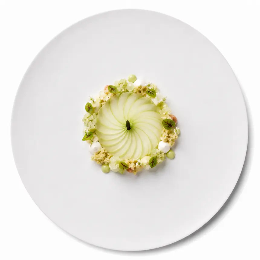 creation thumb for Carpaccio di mela verde dessert