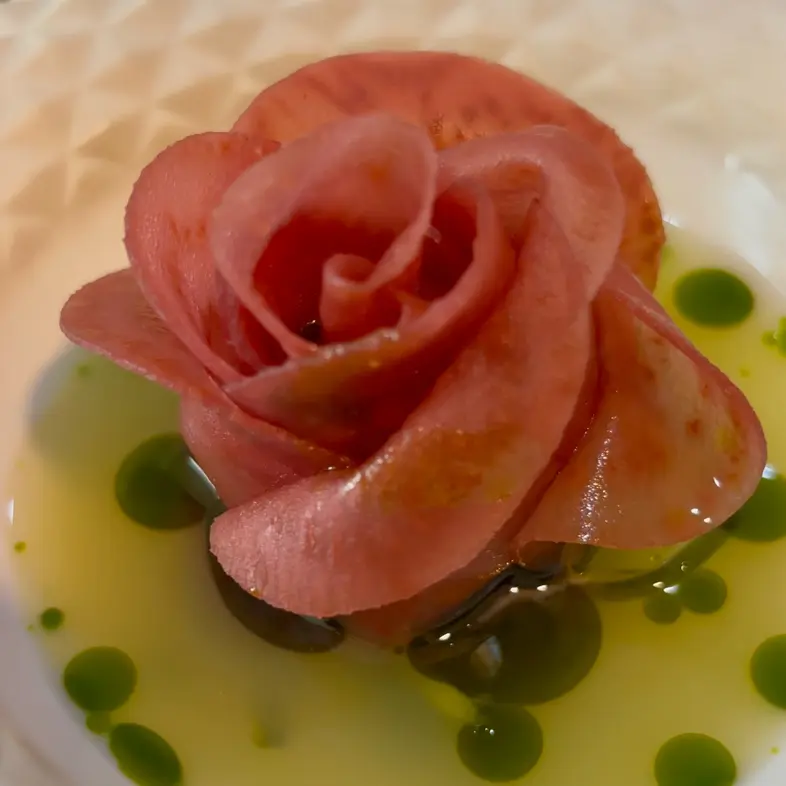 creation thumb for Gravlax & Eingelegte Rote Beete Rosas🌹