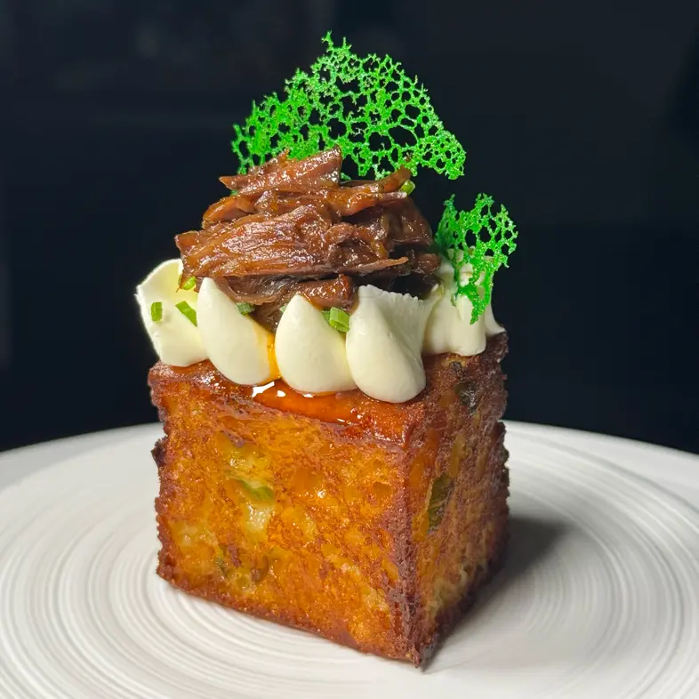 creation thumb for Oxtail Smoked Cheddar Cornbread