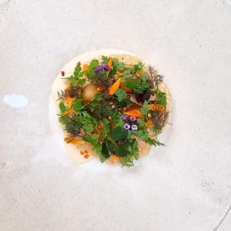 creation thumb for Crispy Scallops with Cider Apple