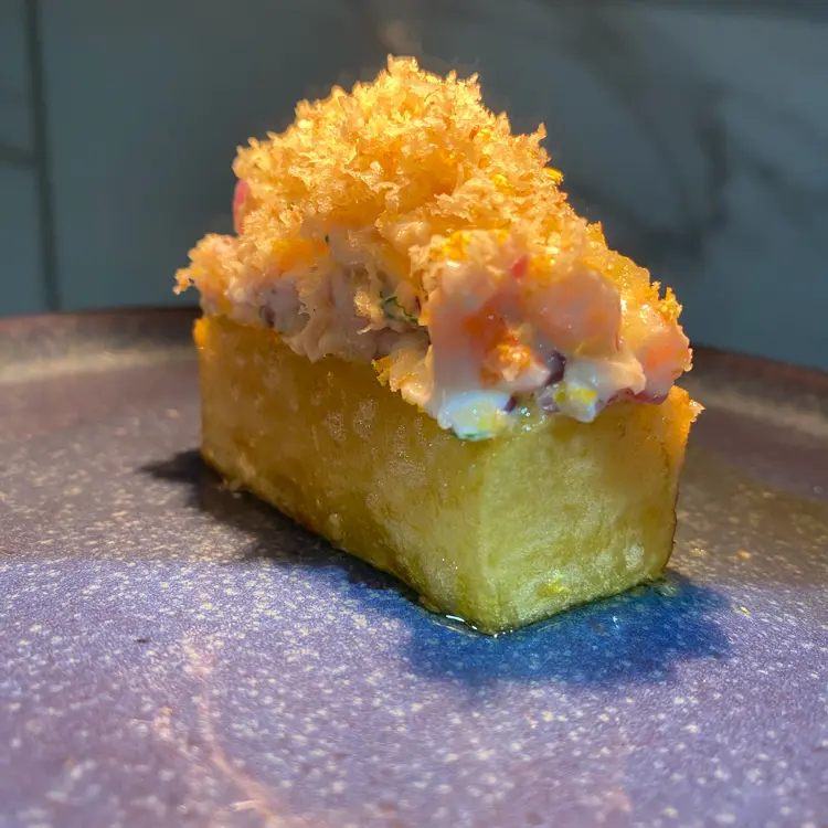 creation thumb for Confit potato in noisette butter with shrimp pâté
