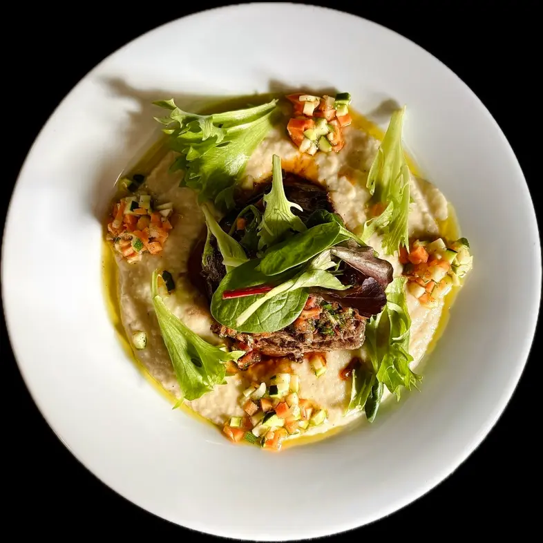 creation thumb for Filetto di manzo,purée Topinambour,Chimichurri
