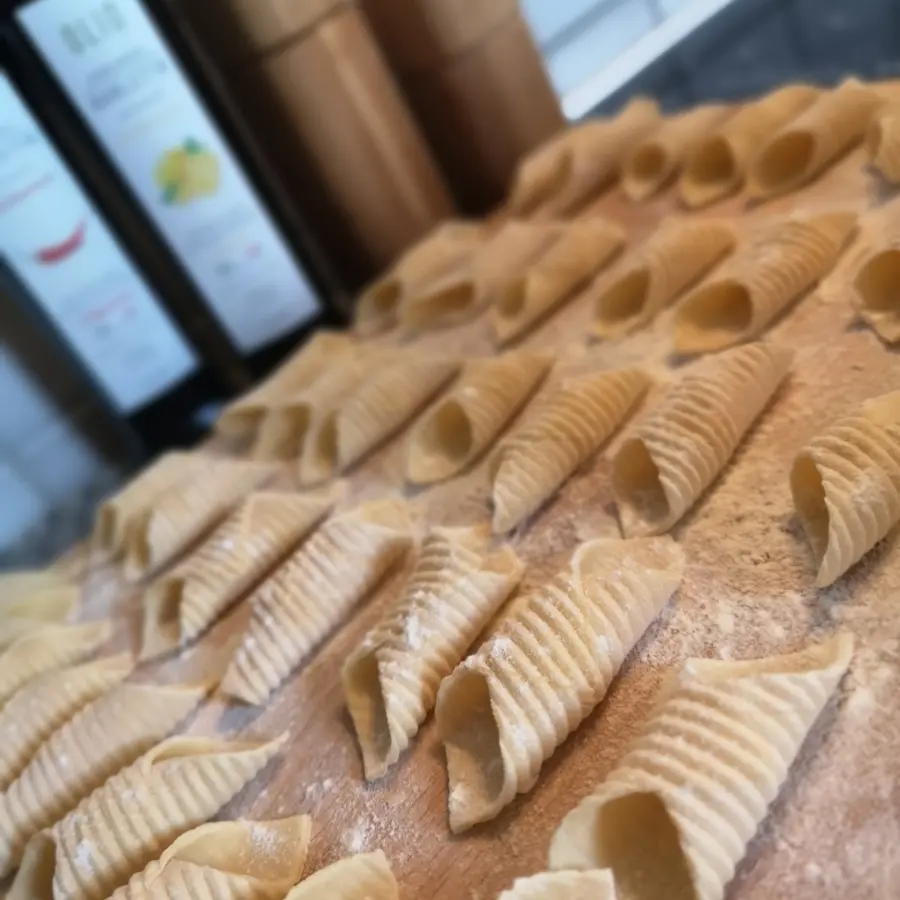 creation thumb for Garganelli fatti in casa con sugo di pomodoro🍅 🇮🇹