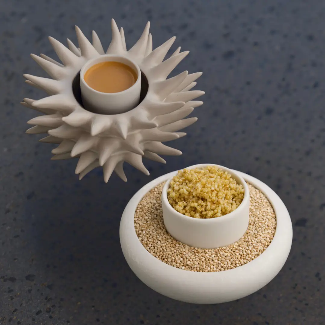 creation thumb for Crispy Quinoa and Sea Urchin