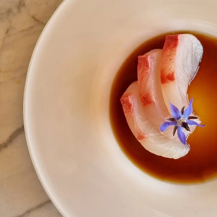 creation thumb for Dry-aged Kinfish Sashimi🐟