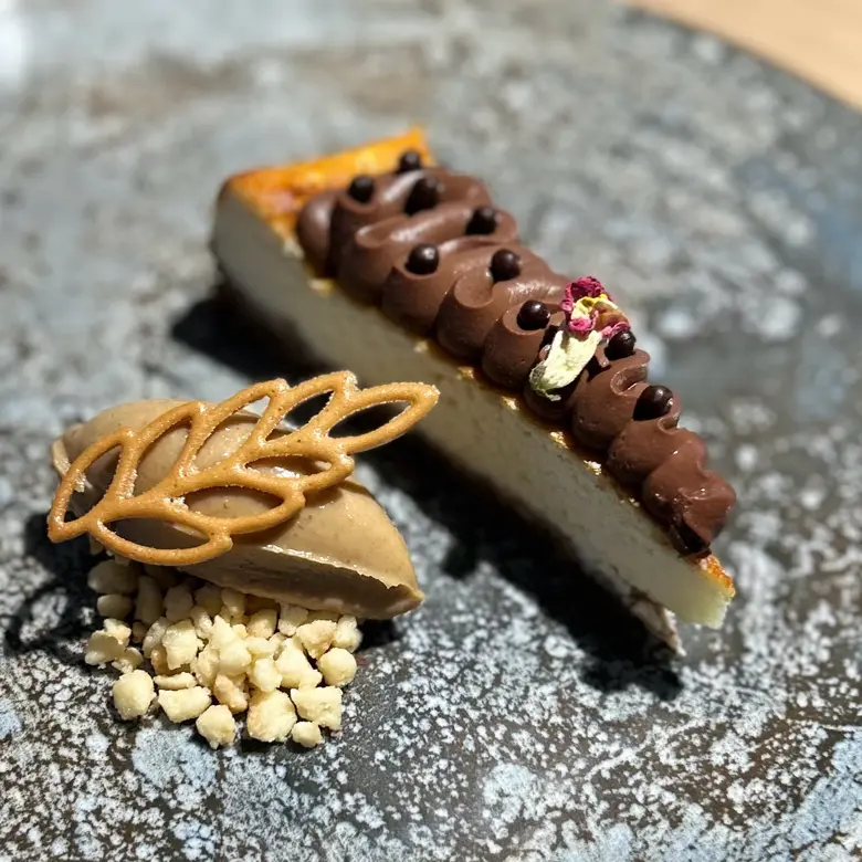 creation thumb for Goat ricotta, pecans, chocolate, fig cooked wine