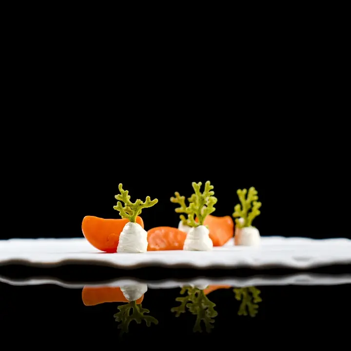 creation thumb for Fake mandarin and white chocolate ganache