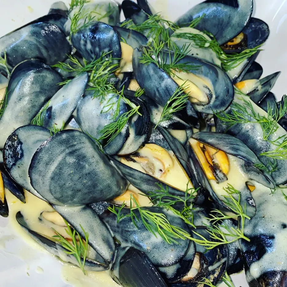 creation thumb for 🔥⚡️🔥.........🍥Mussels with 🇹🇭Thai Curry 🥥Coconut 🍋lemon 🍃Dill sauce