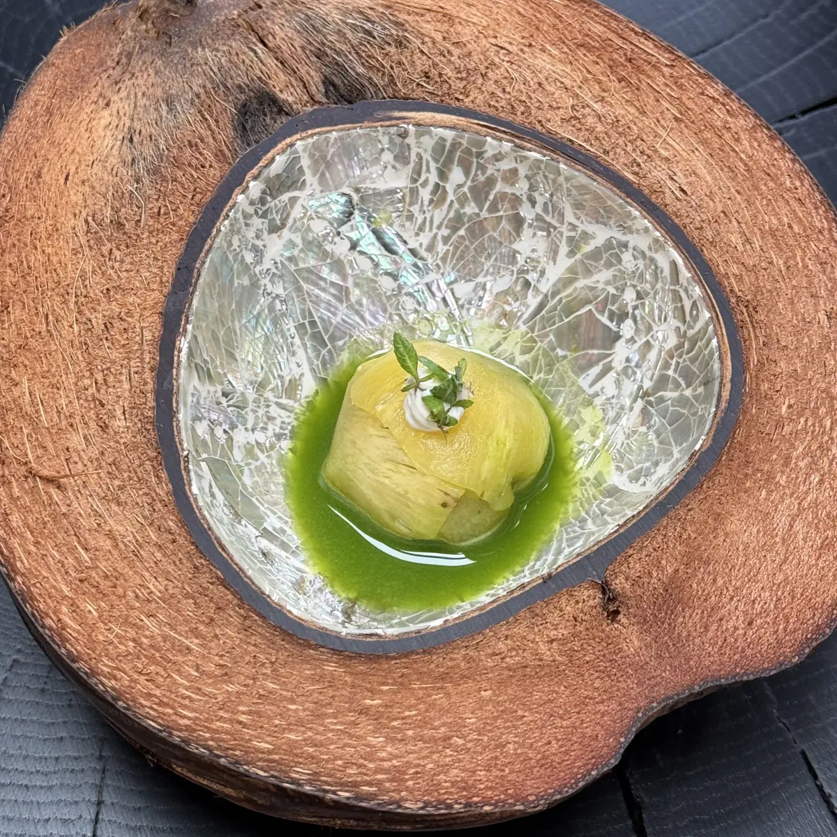 creation thumb for Victoria Pineapple Broth and Tangy Cream