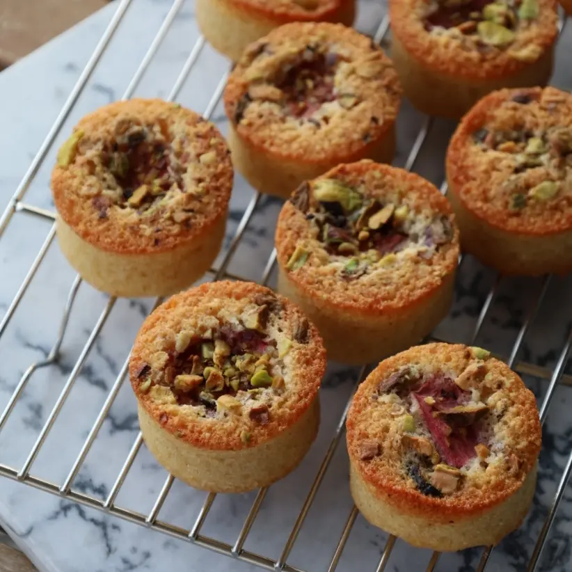 creation thumb for Strawberry Pistachio Financiers🍓