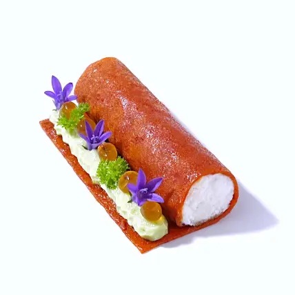 creation thumb for Ricotta-Piquillo/abricot-oeufs de saumon