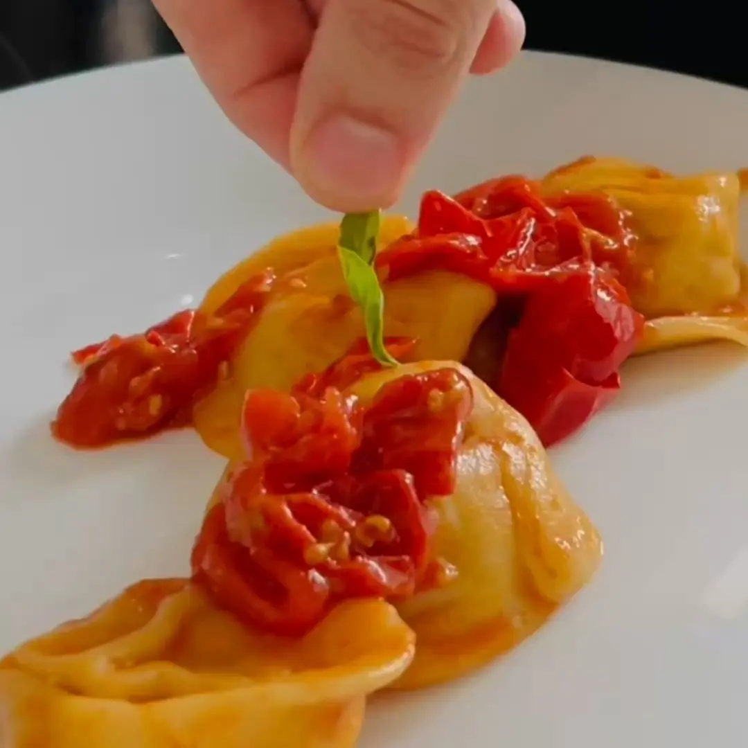 creation thumb for Cappellacci with Cherry Tomato Sauce and Basil