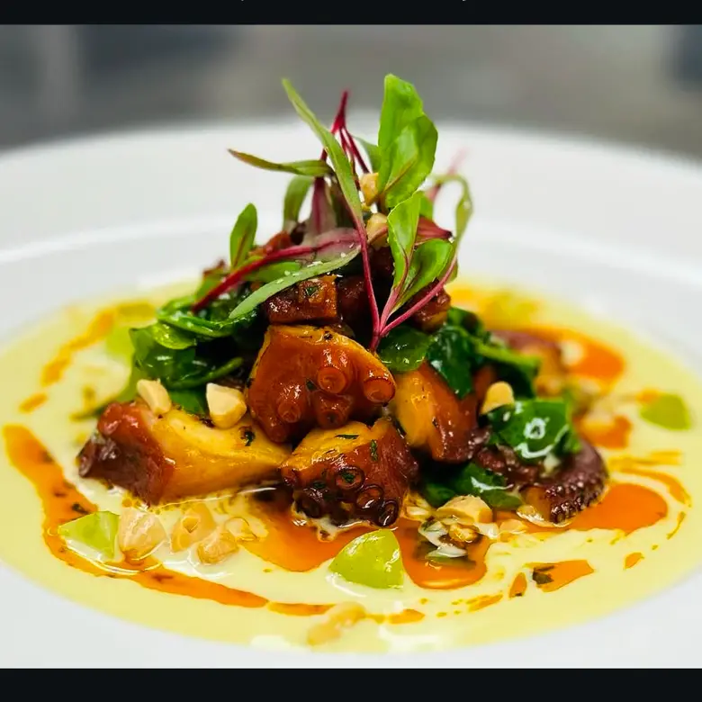 creation thumb for Grilled Octopus with Chorizo and White Gazpacho