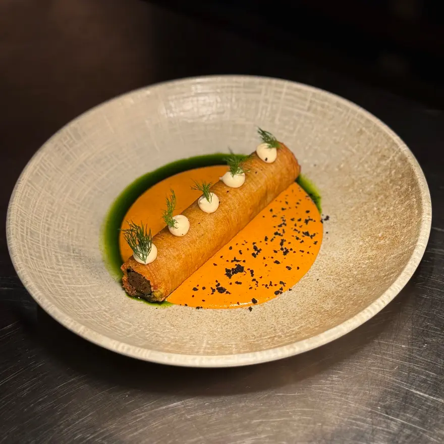creation thumb for Trio-Layered Seabass Roulade