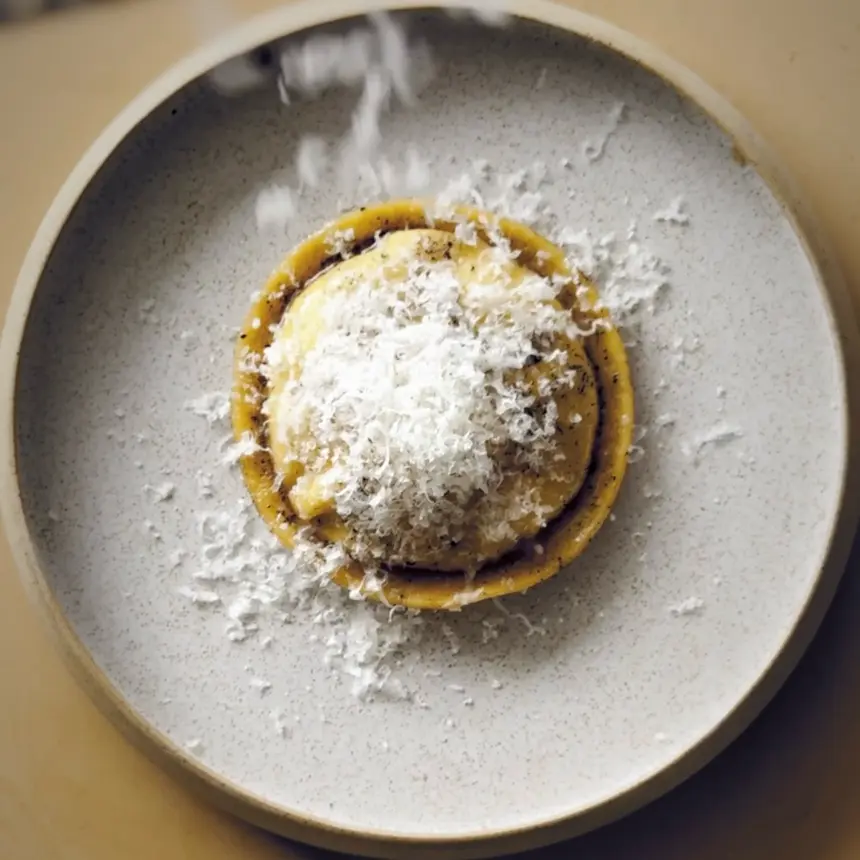 creation thumb for Truffle raviolo al uovo