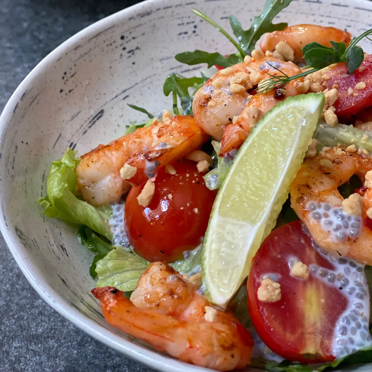 creation thumb for Shrimps chia salad🔥🔥🔥