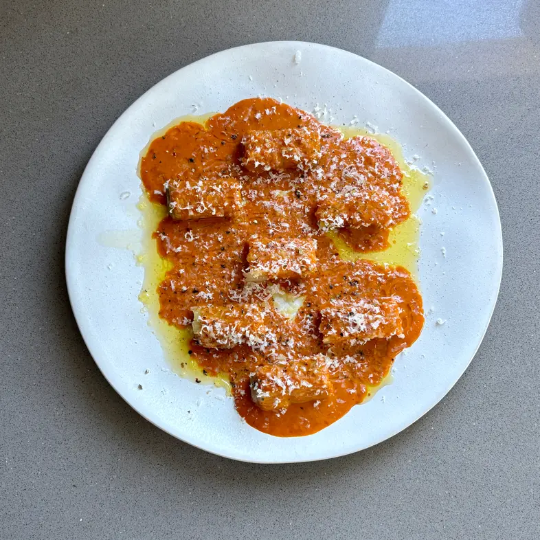 creation thumb for Porree mit Sobrasada Carbonara