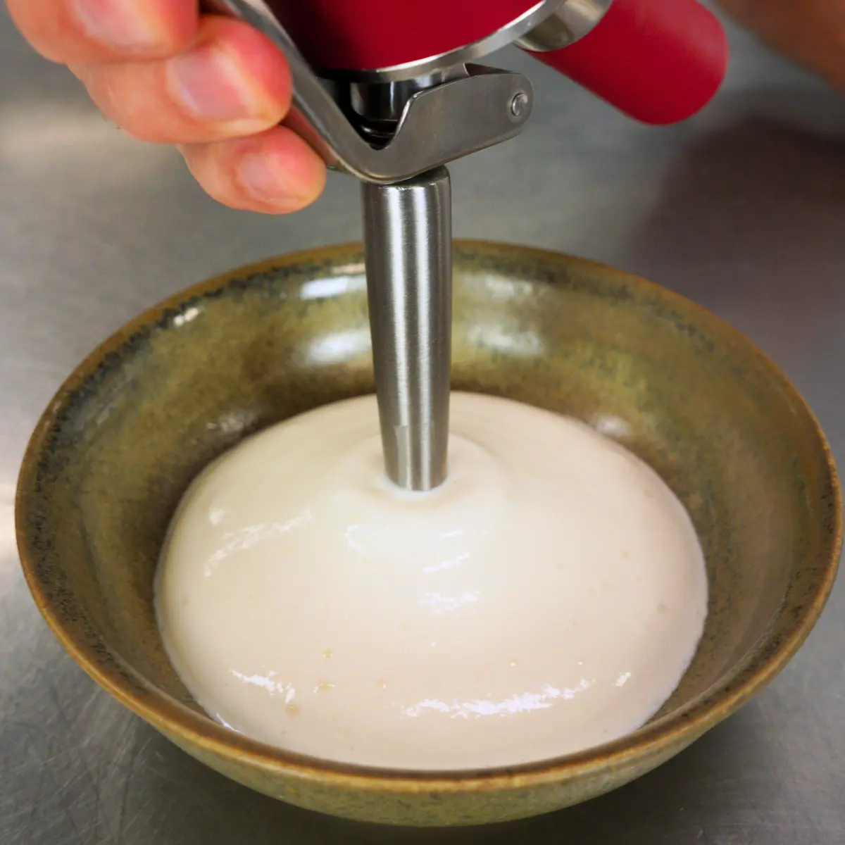 creation thumb for Foam de fromage parmesan chaud