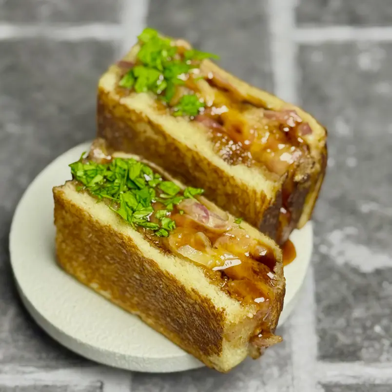 creation thumb for Caramelized Onion Toast with Pomegranate Molasses