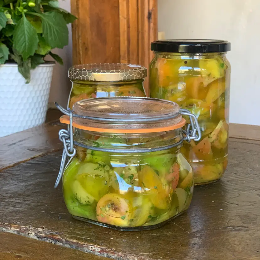 creation thumb for Preserved unripe tomatoes👩‍🍳