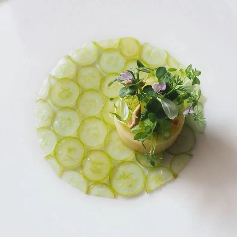 creation thumb for Royal de foie with grapes, leaves and flowers