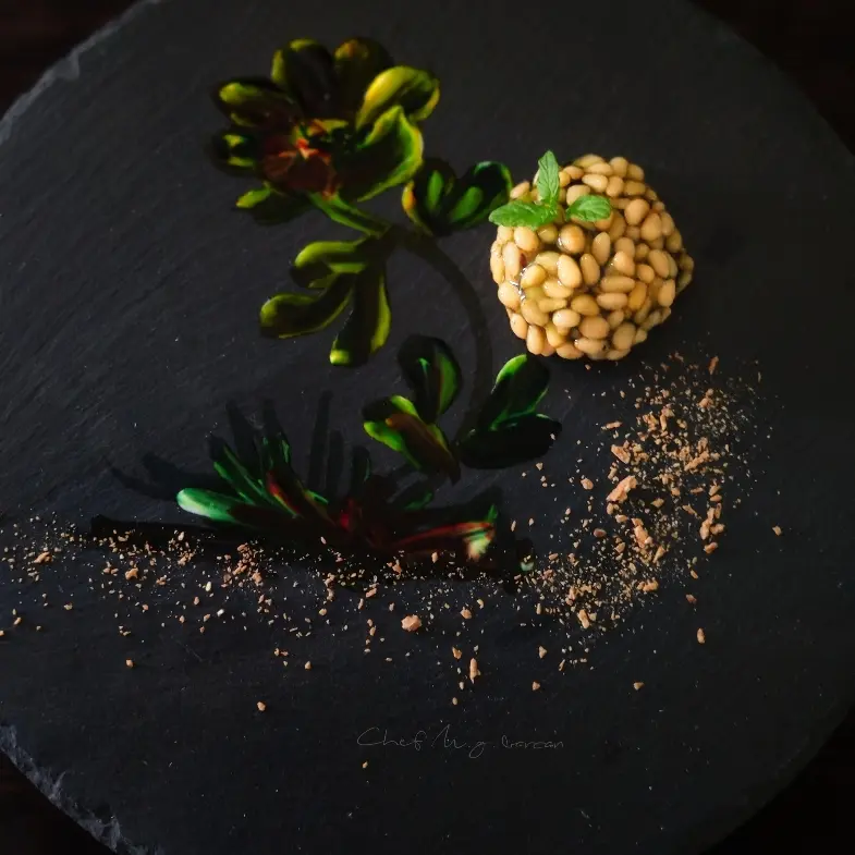 creation thumb for KANTEN (Pine nuts & bergamot) - retelling