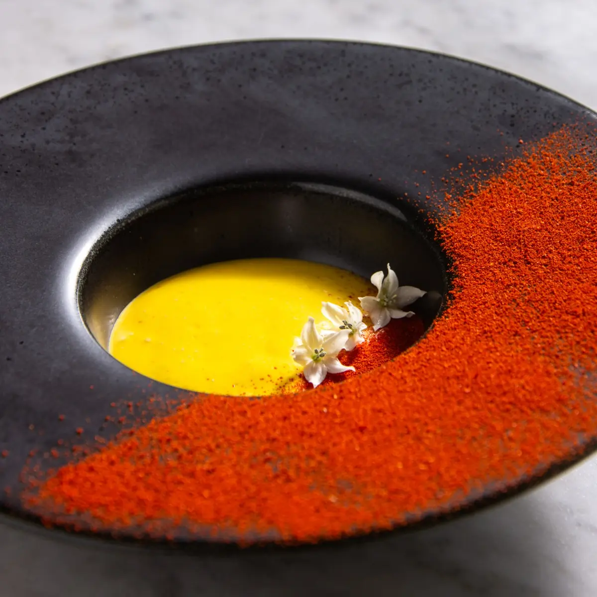 creation thumb for Saffron Meat Broth Emulsion