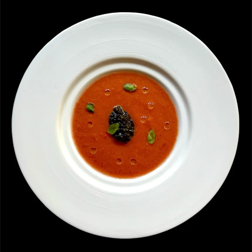 creation thumb for Gazpacho with sturgeon caviar
