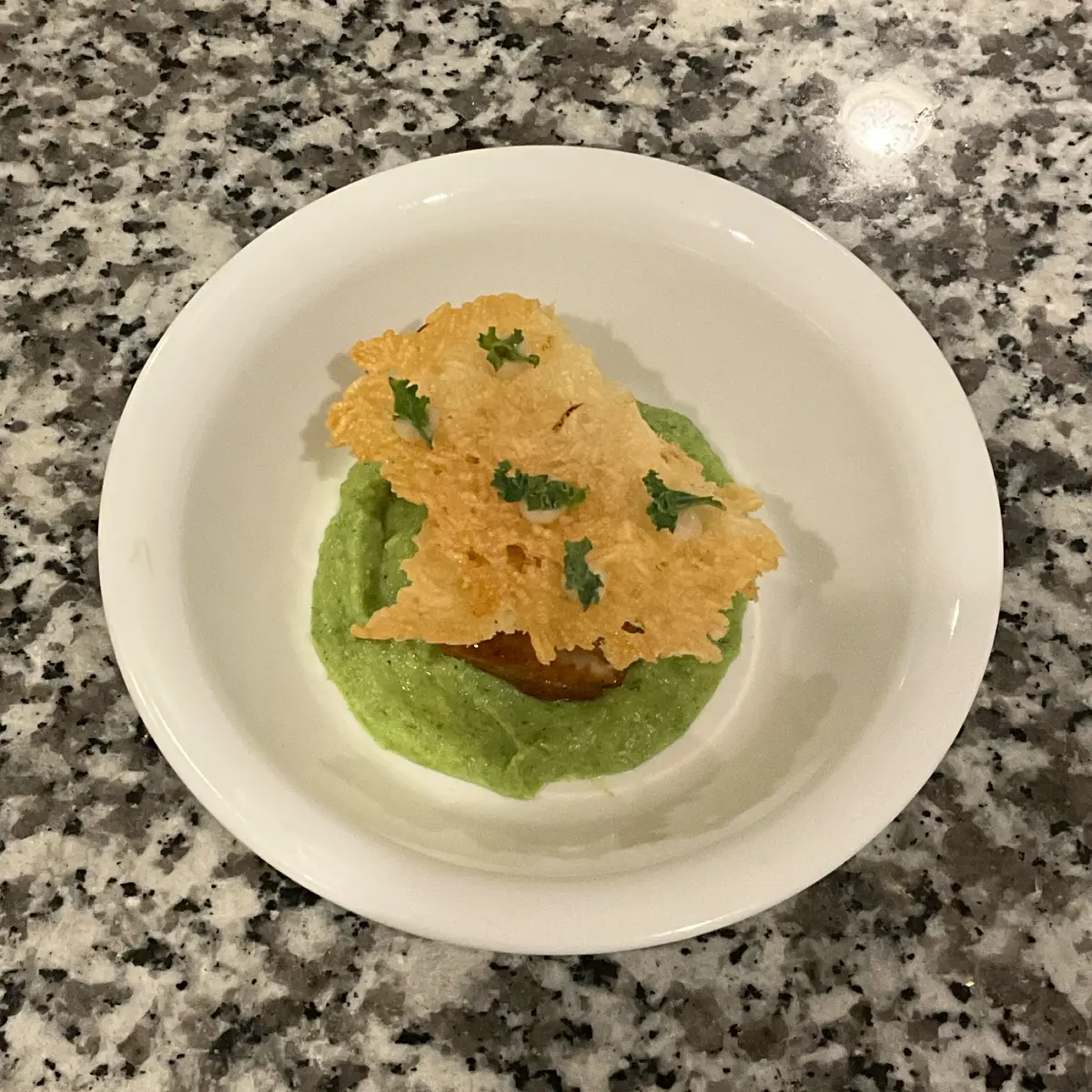 creation thumb for Flounder Hoisin Rice Cracker with String Bean 🫛