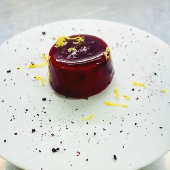 creation thumb for Blueberry Jelly and Goat Cheese Mousse