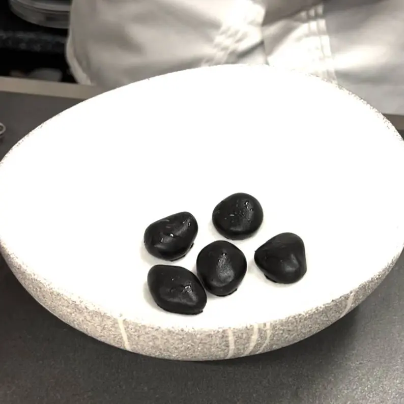 creation thumb for Steamed Squid Ink Gnocchi