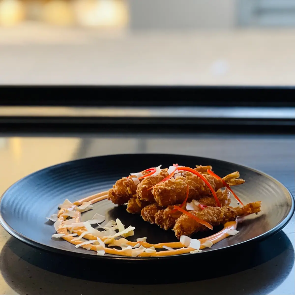 creation thumb for Coconut crumbed prawns