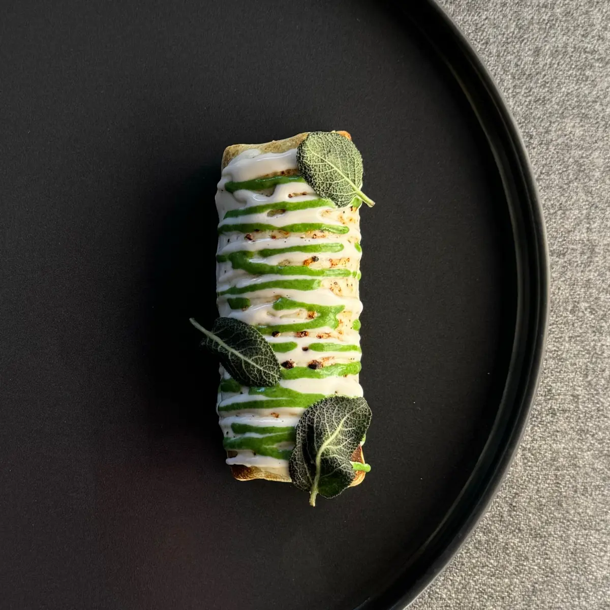 creation thumb for Crêpes Florentine with taleggio cream