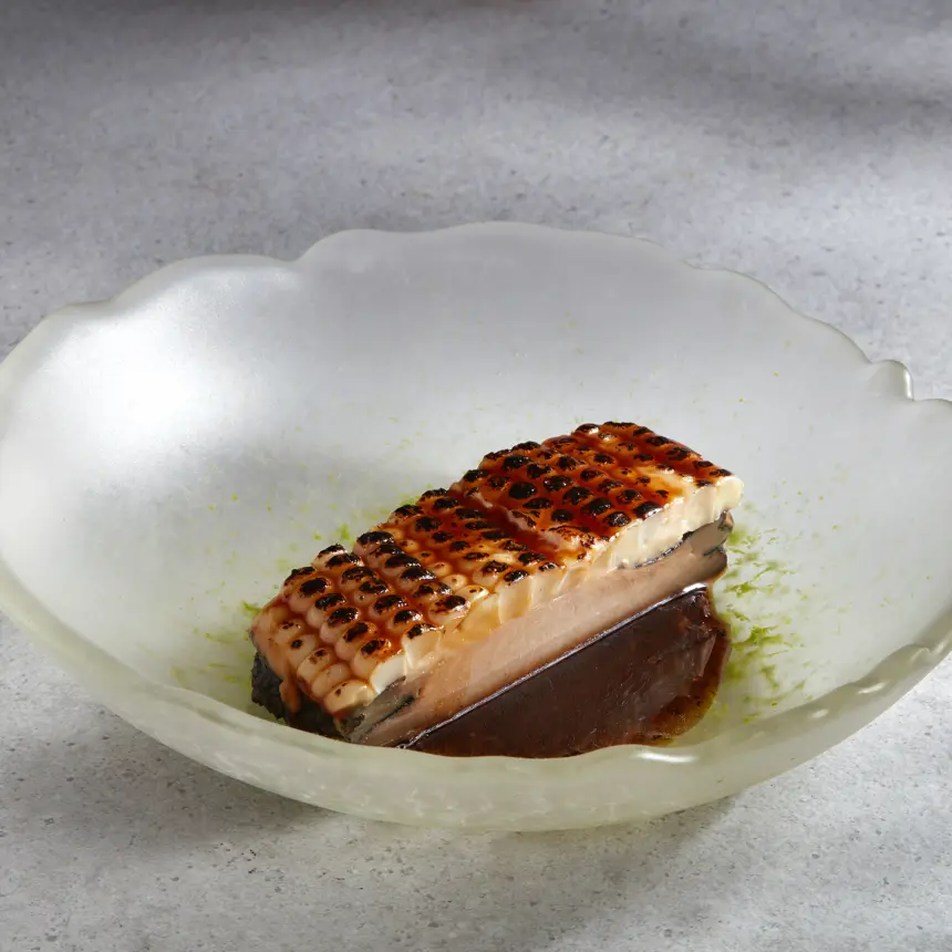 creation thumb for Abalone / Japanese Corn / Chicken Koji Jus 