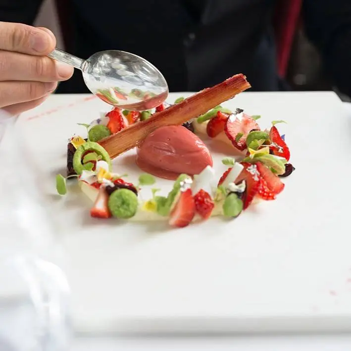 creation thumb for Strawberries, Rhubarb, Bourbon Vanilla