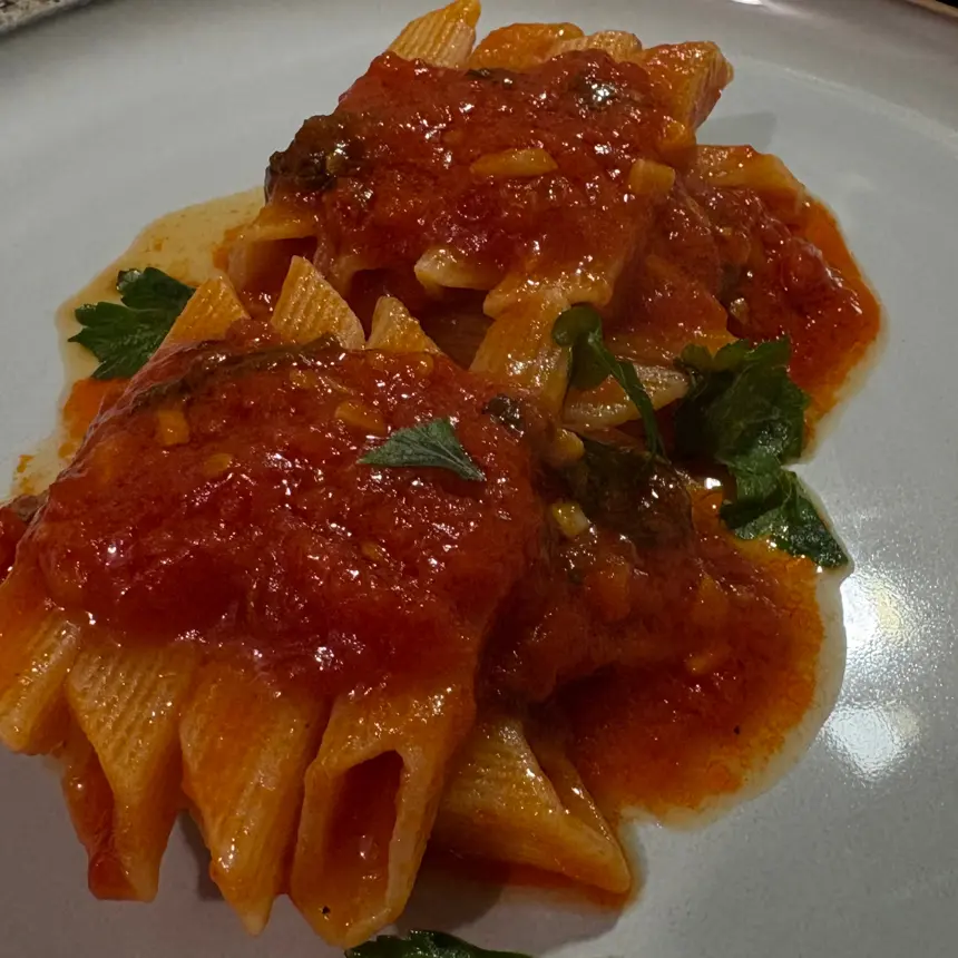 creation thumb for Penne Quadrate al Arrabbiata