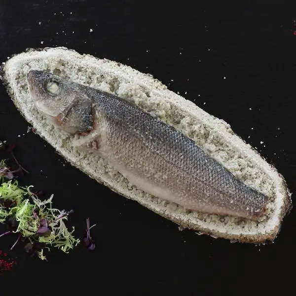 creation thumb for Loup de Mer in salt crust