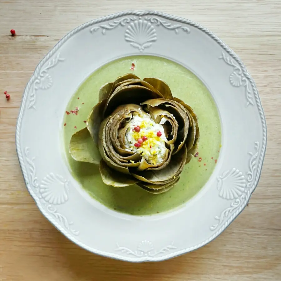 creation thumb for Signature artichoke soup.