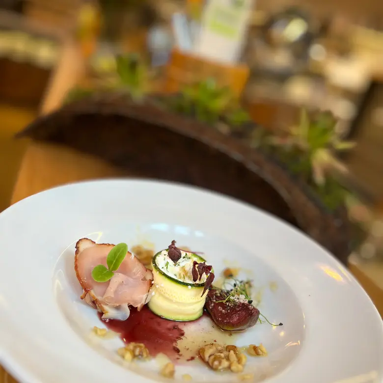 creation thumb for raw shibken | sheep cheese | port fig | honey walnuts
